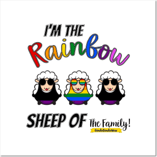 GenderBenderWear (White) - "Rainbow Sheep Of The Family" Posters and Art